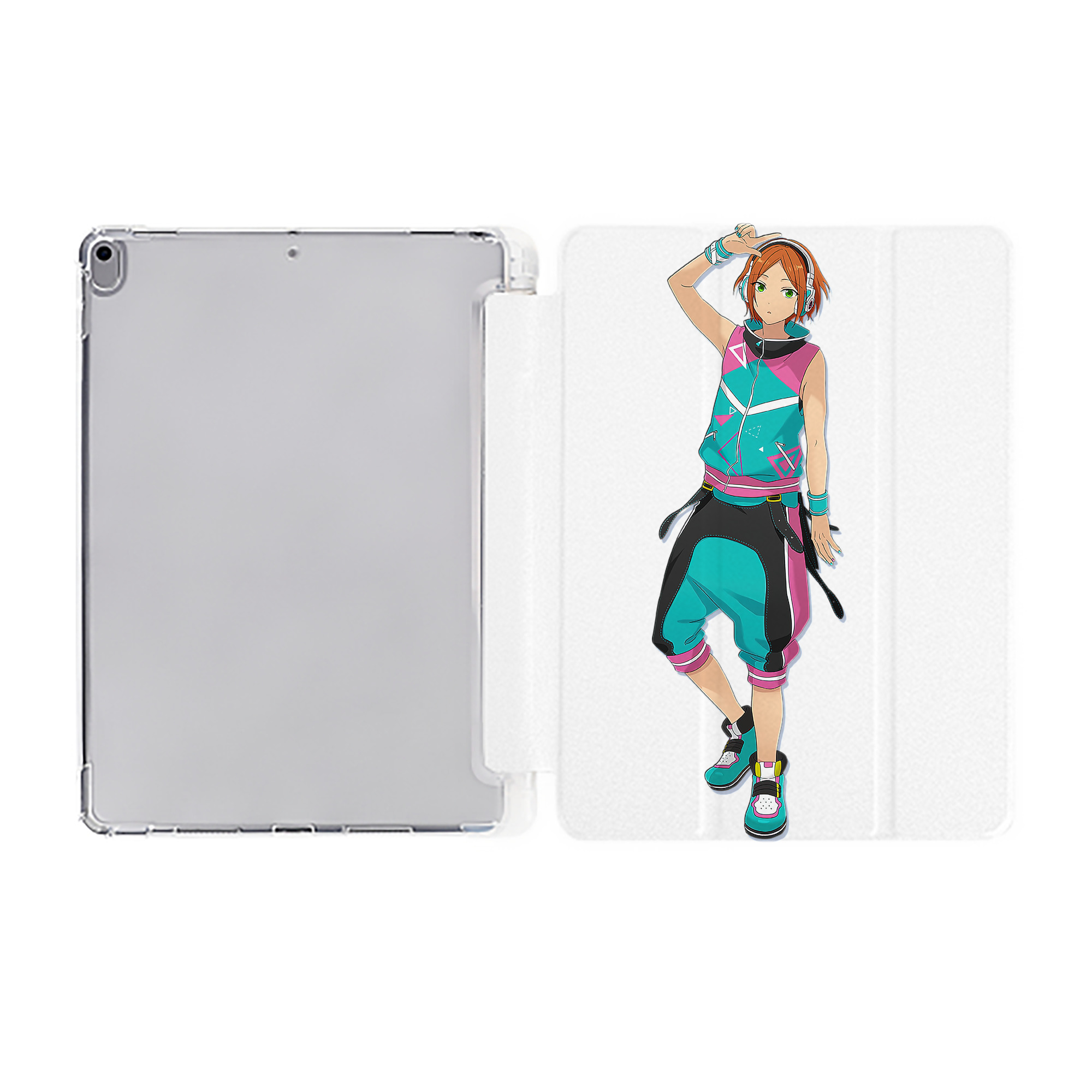 （画像用） あんさんぶるスターズ! Ensemble Stars IPad ケース ペン収納付き 三つ折りスタンド PUレザー×シリコン 対応機種9.5/10.5/10.9インチ